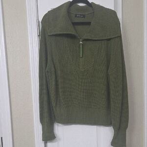 Amazon Olive Green Women's Zip Up Sweater